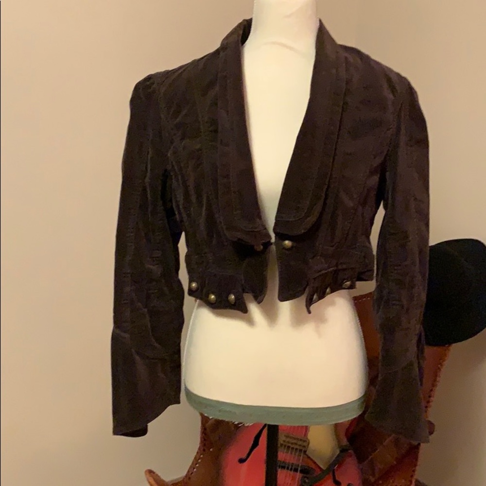 Short stylish blazer looking